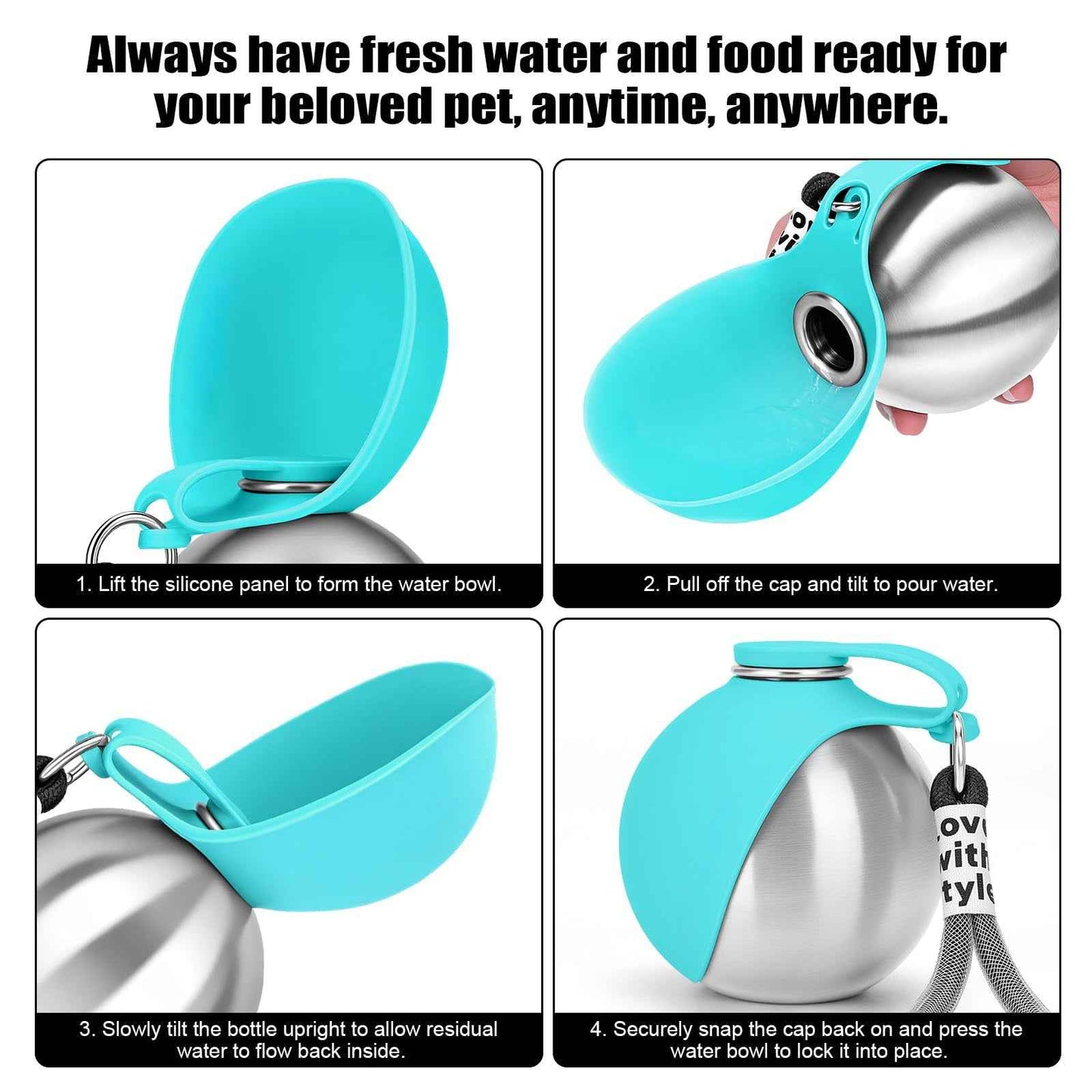 The Snuggle Snout Portable Dog Water Bottle