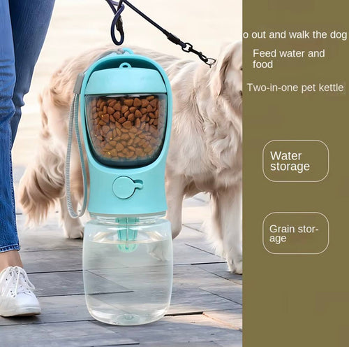Portable Dog/Cat Water Bottle with Storage Food and Water Container