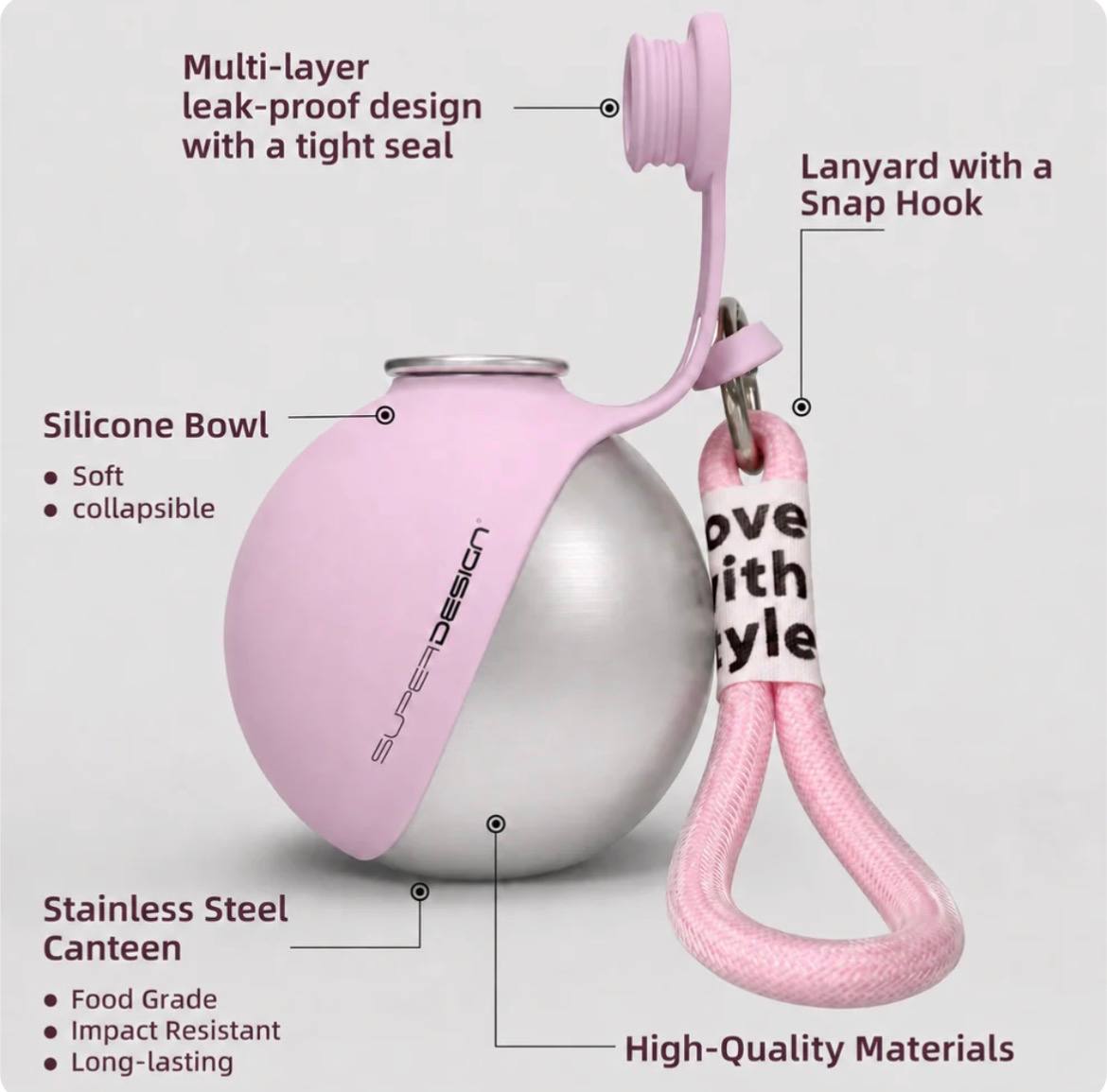The Snuggle Snout™ Portable Dog Water Bottle